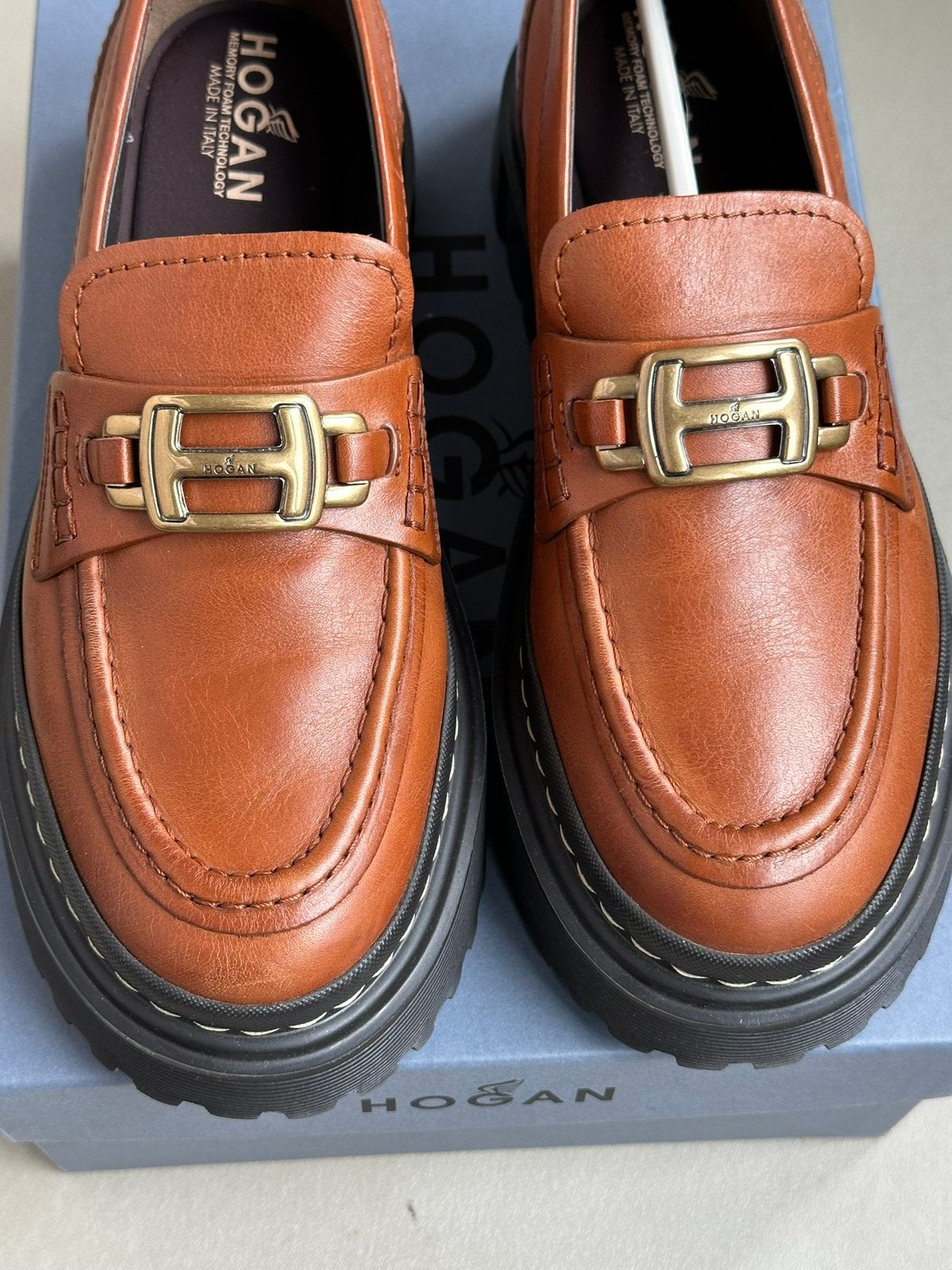 Stijlvolle leren moccasins, Bruin, Instappers, Nieuw, Ophalen of Verzenden