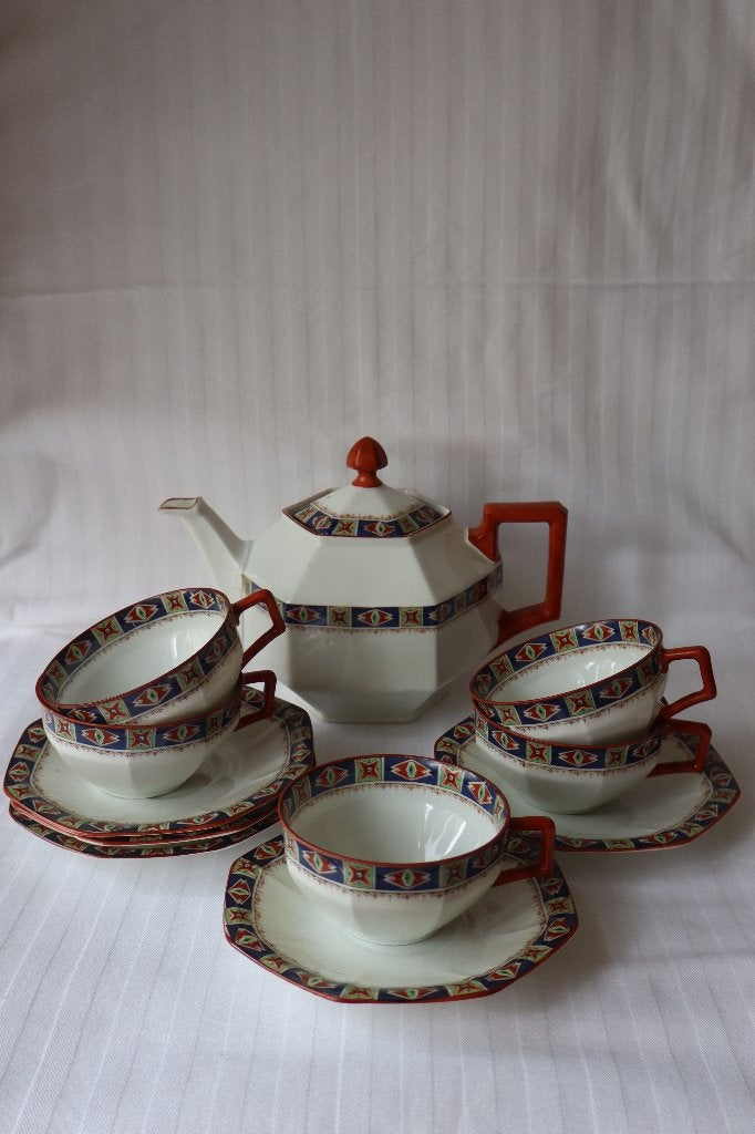 Antiek Art Deco Union K Tsjechisch porseleinen servies, Ophalen of Verzenden