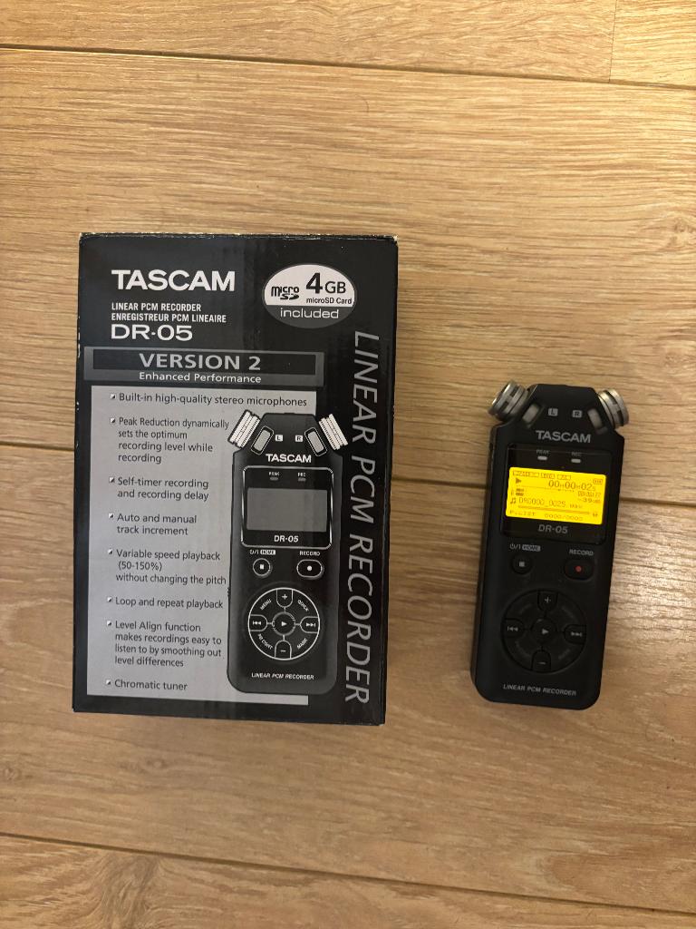 Tascam DR-05 v2, Ophalen, Zo goed als nieuw, Audio