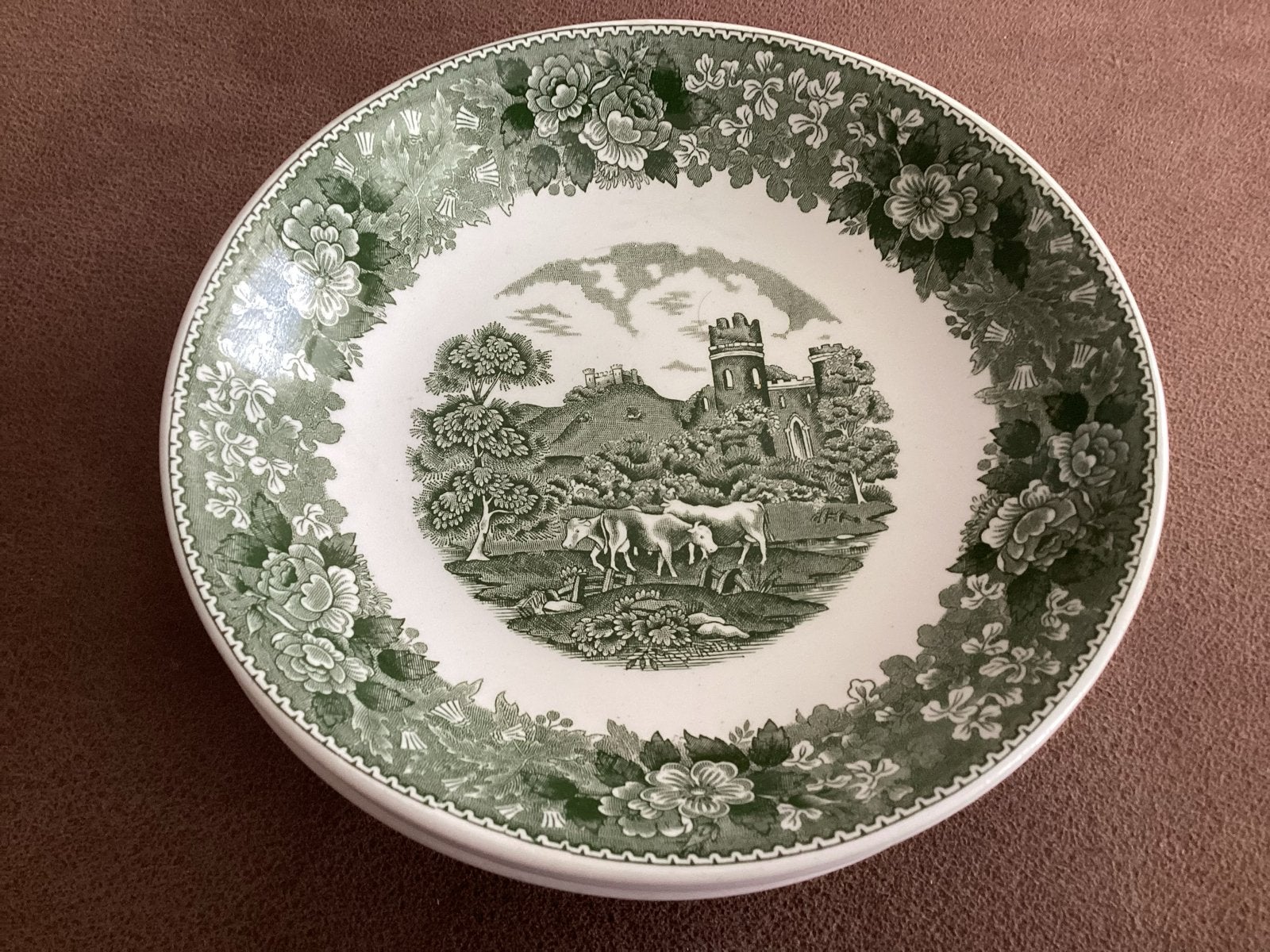 Adams English Scenic papborden, set van 4, Antiek en Kunst, Ophalen of Verzenden