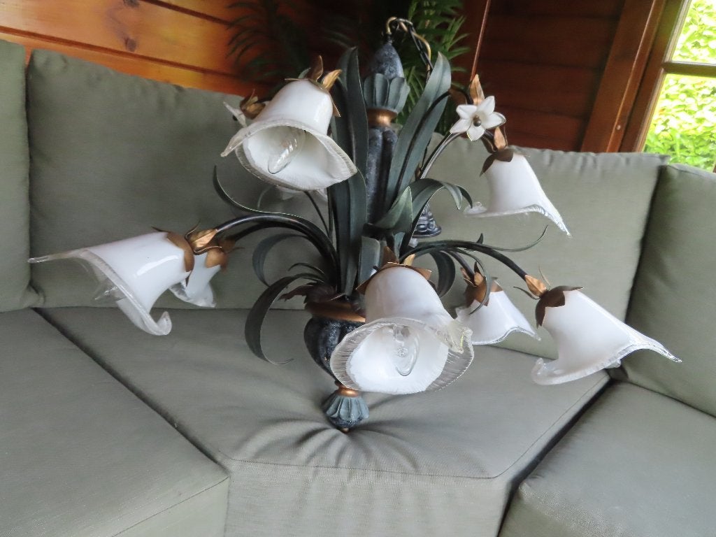Hanglamp groot, Huis en Inrichting, Lampen | Hanglampen, Ophalen, Gebruikt, Glas