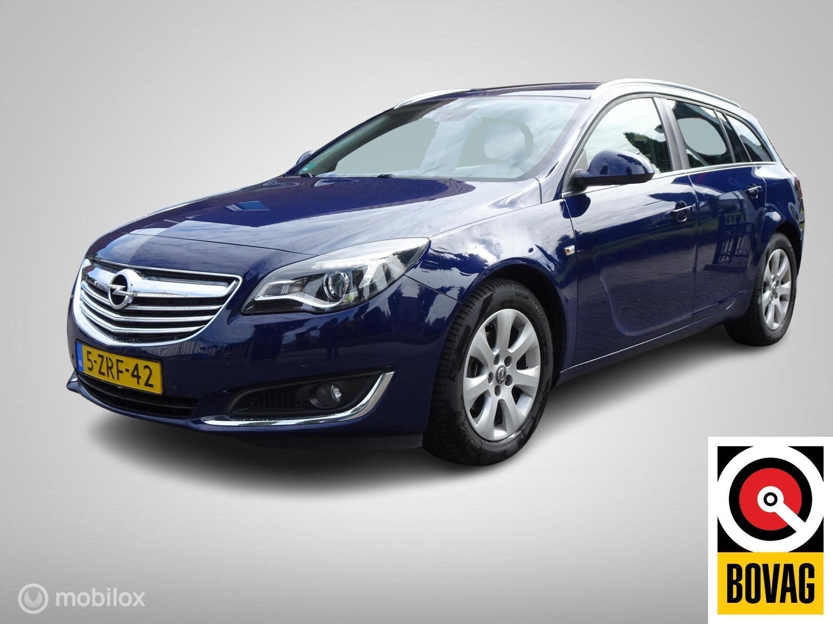 Opel Insignia Sports Tourer 1.4 T EcoFLEX Cosmo Dealer onder, Gebruikt, Euro 6, 4 cilinders, Blauw