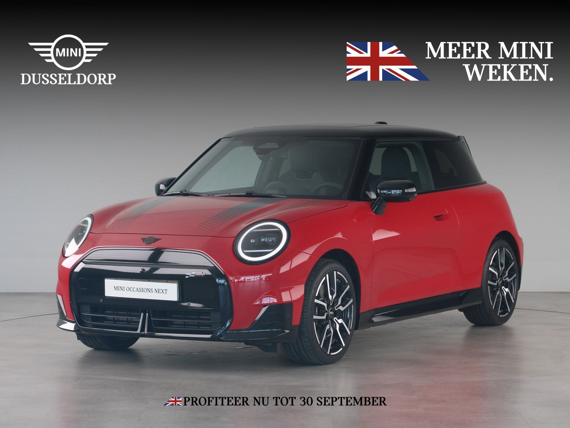 MINI Cooper SE John Cooper Works Pakket L Accu conditie 100%, Auto's, Dealer onderhouden, Zwart, Met garantie (alle), 4 stoelen