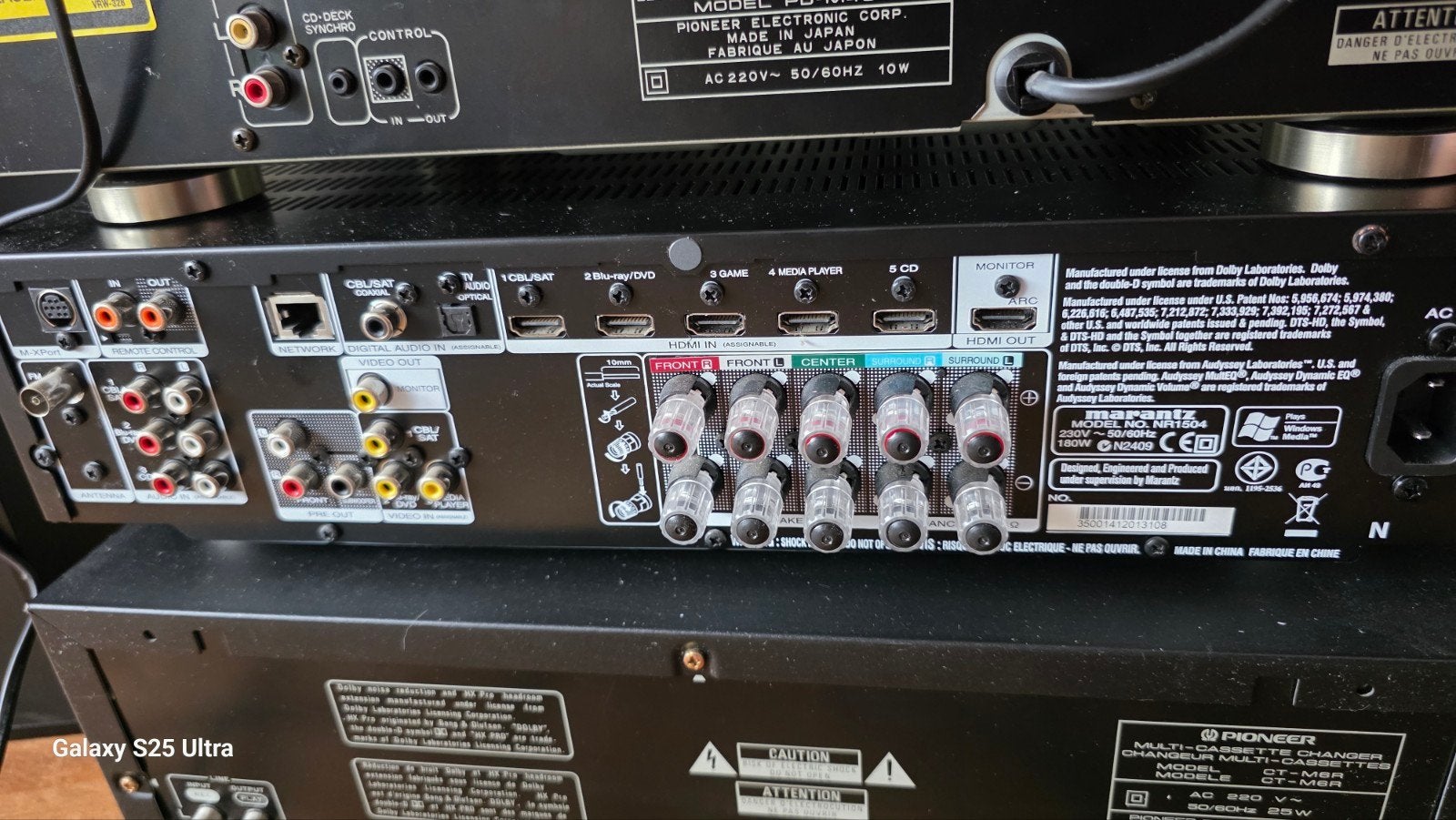 Marantz/Pioneer Hifi Set met Speakers, Gebruikt, Cassettedeck, Losse componenten, Ophalen