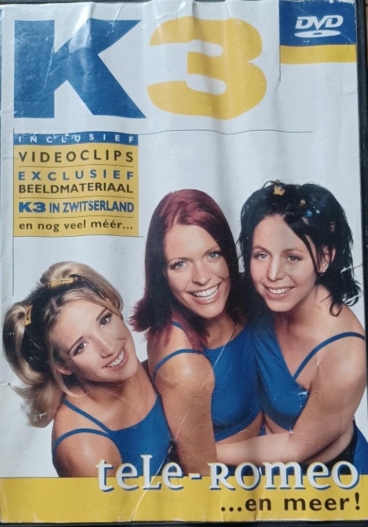 Dvd - K3 - Tele-Romeo, Alle leeftijden, Ophalen of Verzenden, Zo goed als nieuw