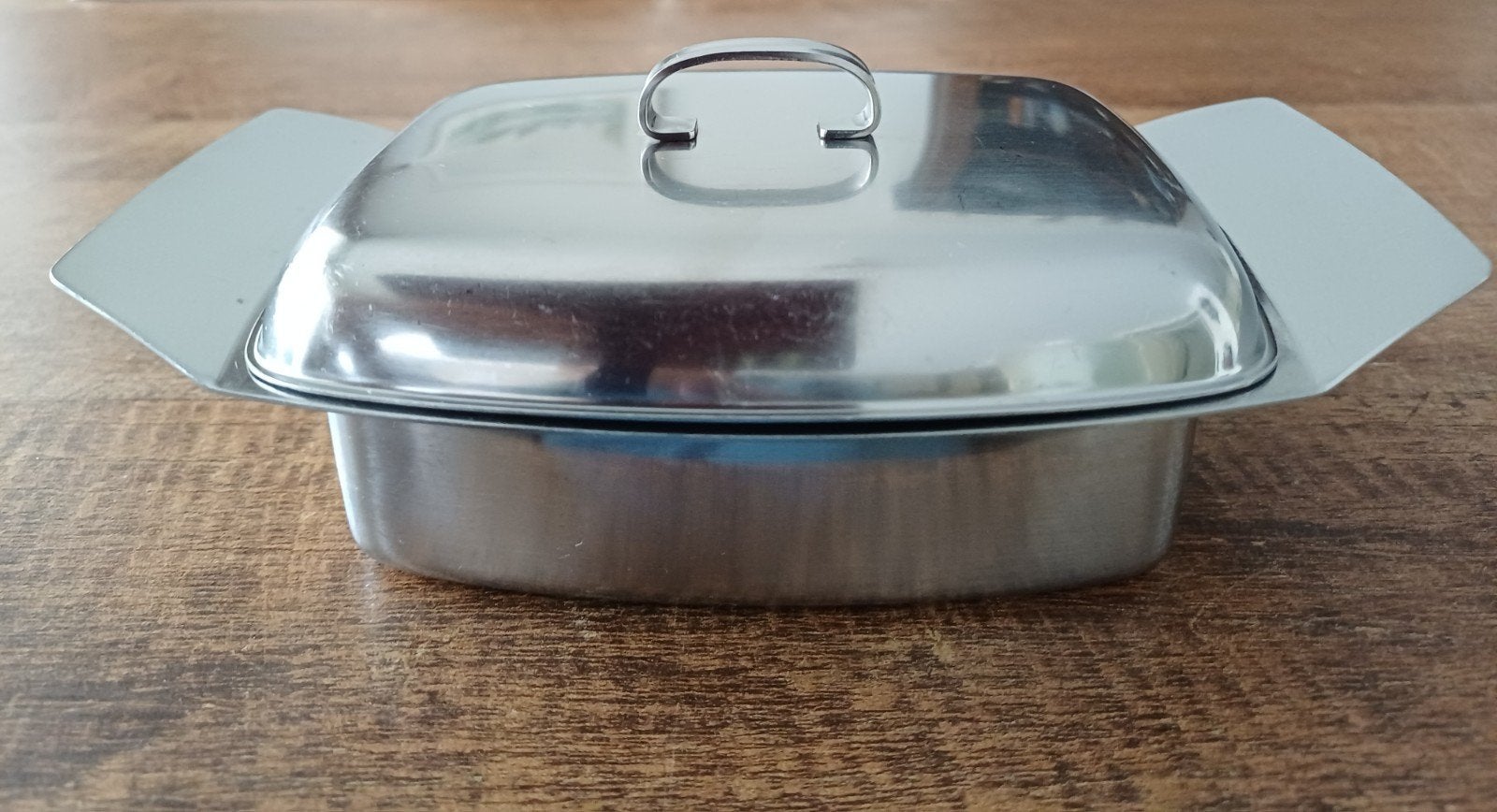 Roestvrijstalen botervloot - Effepi Inox 18/10 Italy, Zilver, Ophalen of Verzenden, Metaal, Overige merken