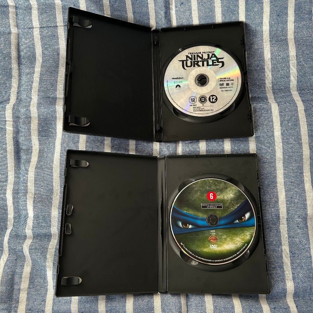 Teenage Mutant Ninja Turtles films – 2 dvd’s, Gebruikt, Animatie, Overige soorten, Ophalen of Verzenden