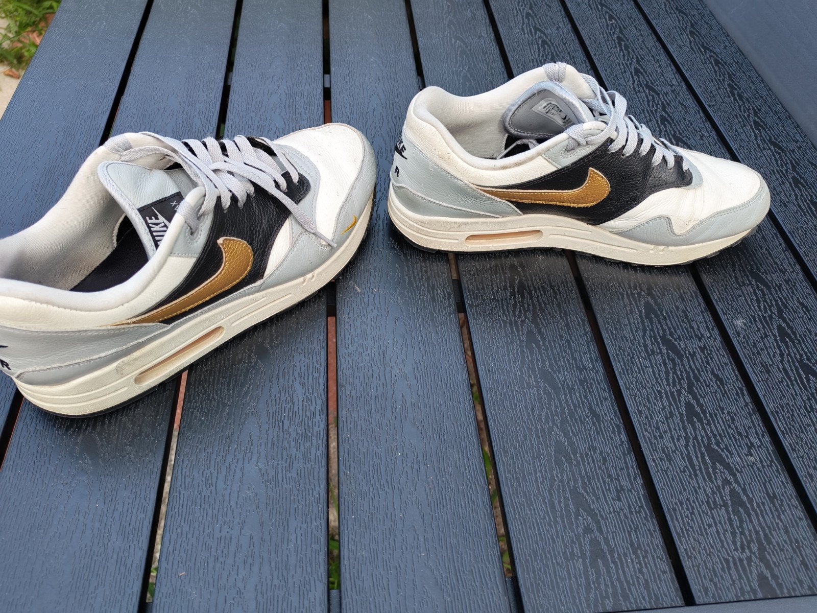 Nike Air Max 1 By You Custom Herenschoenen Maat 46, Nike air max, Ophalen of Verzenden, Sneakers of Gympen, Gedragen