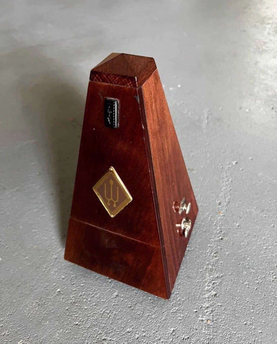 Houten Wittner Maelzel Metronoom met bel 811M pyramide, Ophalen, Zo goed als nieuw, Drums of Percussie