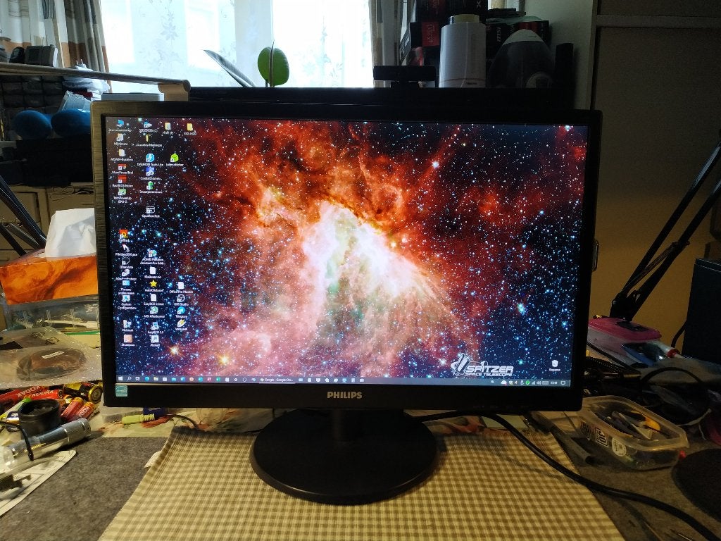 Philips 223V5L 1920x1080 Full HD 21.5 inch - defect, Computers en Software, Ophalen, Niet werkend, Full HD, 60 Hz of minder