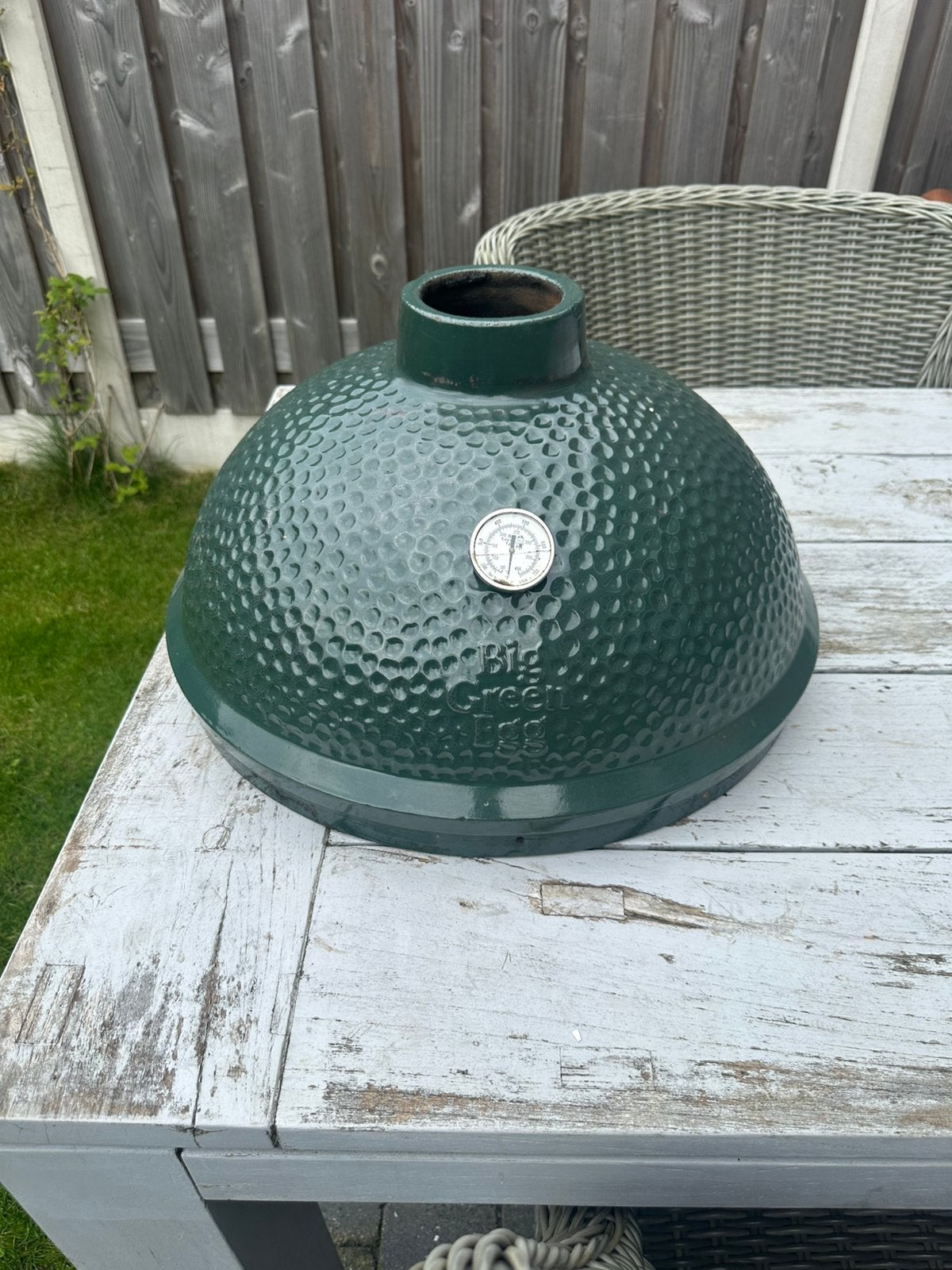Big green egg dome Large, Tuin en Terras, Ophalen, Gebruikt, Met accessoires