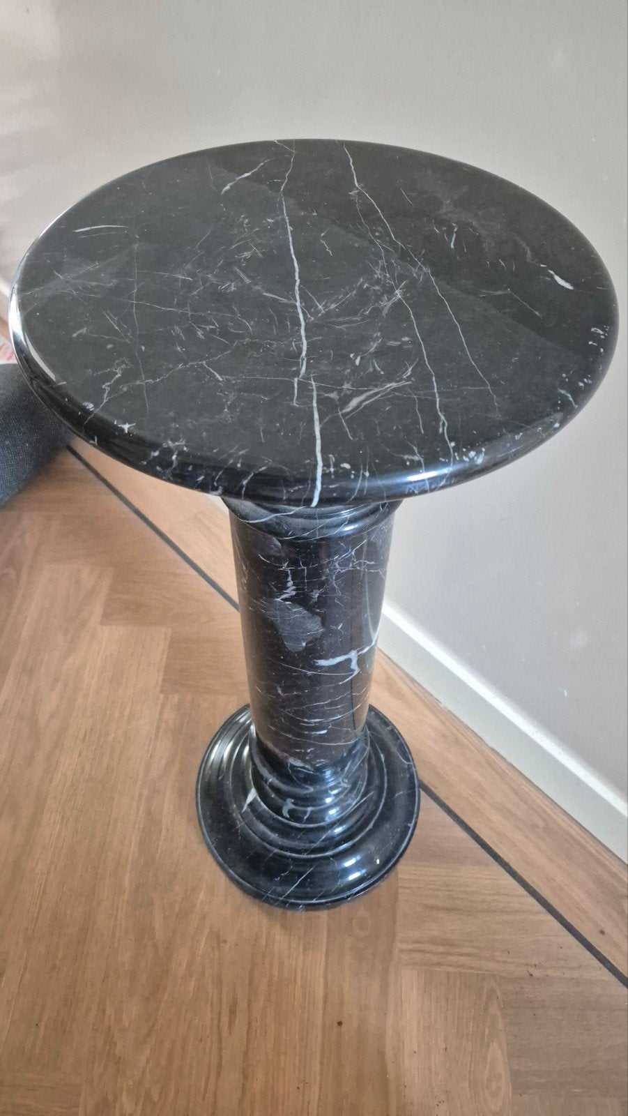 Elegante Marmeren Zuil - 80 cm Hoog, Ø 30 cm, Ophalen of Verzenden, Gebruikt