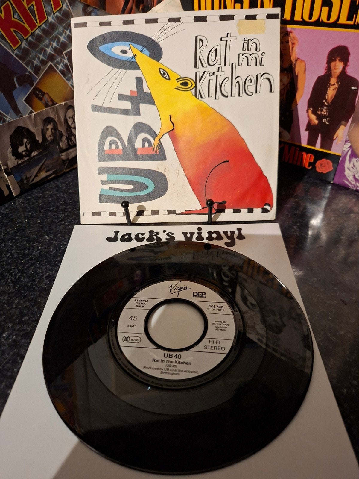 UB40 - Rat In The Kitchen (7 inch vinyl single)1987, Ophalen of Verzenden, Gebruikt, 7 inch, Overige typen