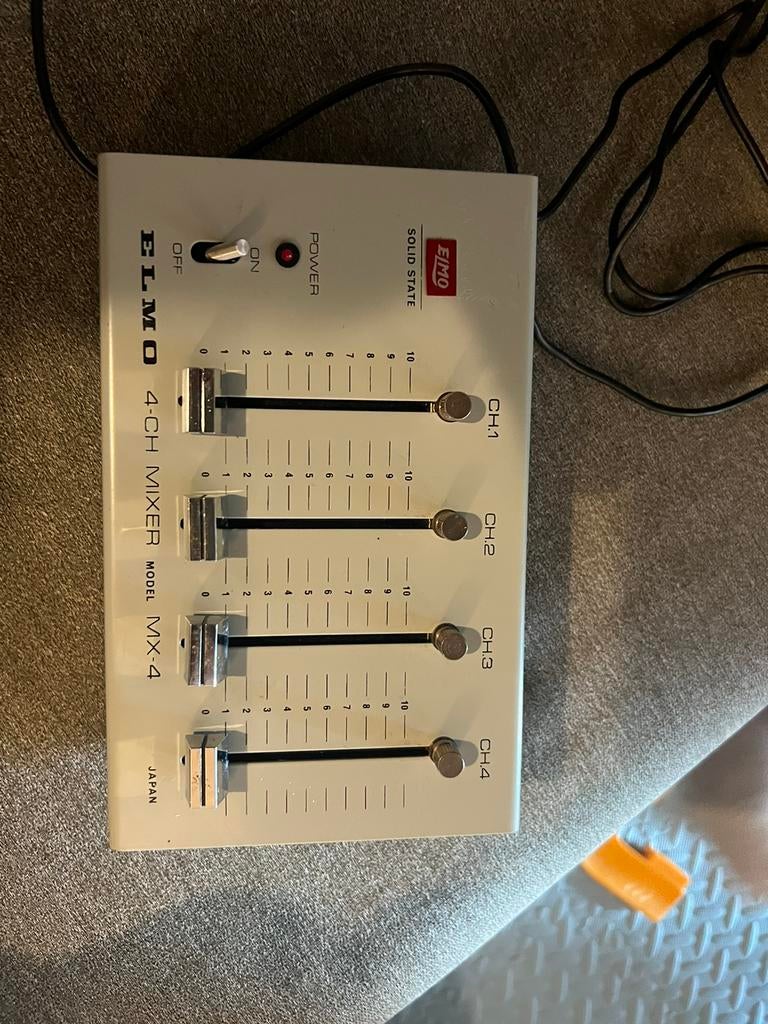 Elmo MX-4 Vintage portable 4 channel Mixer Japan Mengtafel, Ophalen of Verzenden