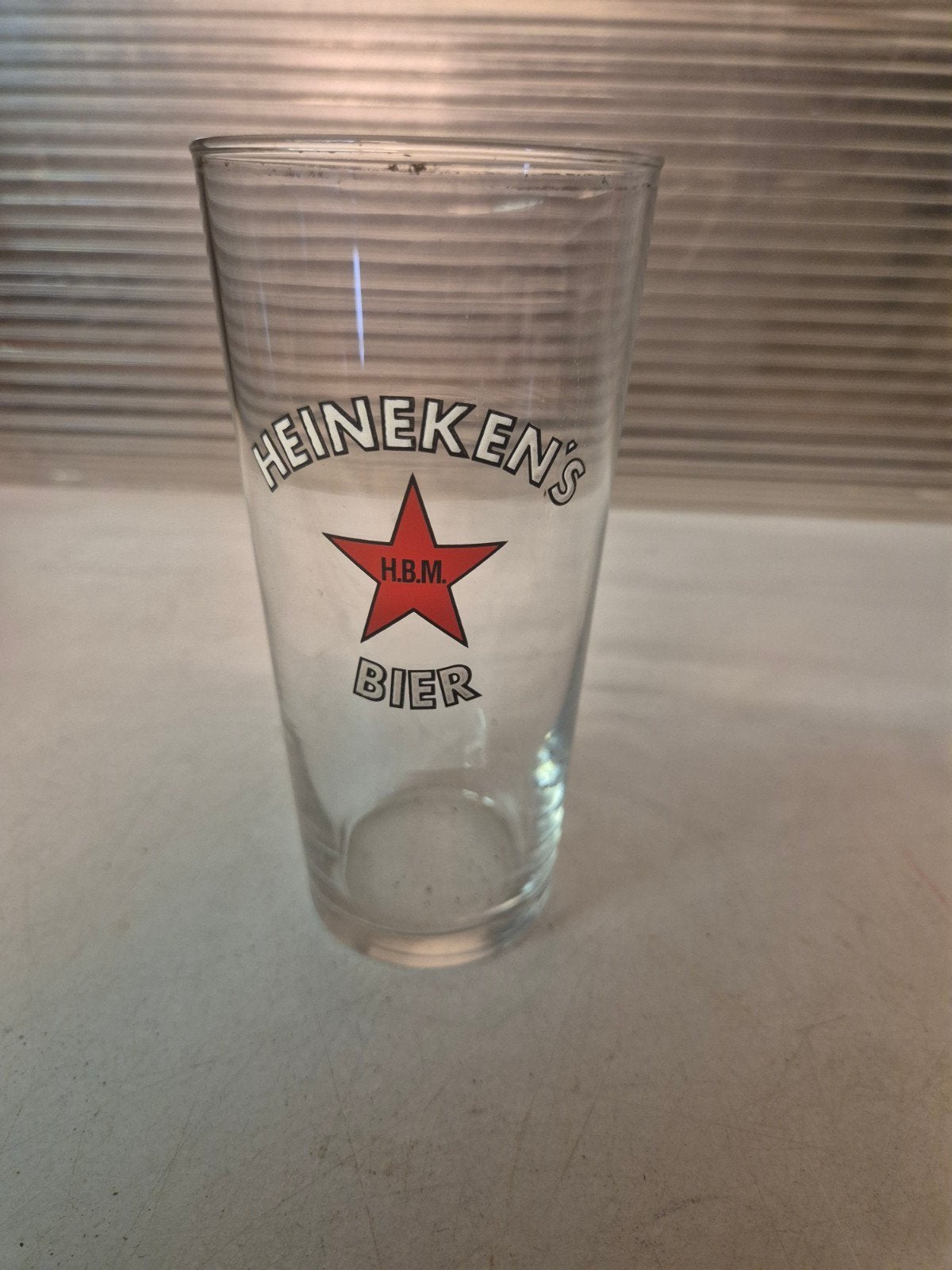 Heineken HBM glas, Verzamelen, Ophalen of Verzenden, Glas of Glazen, Heineken