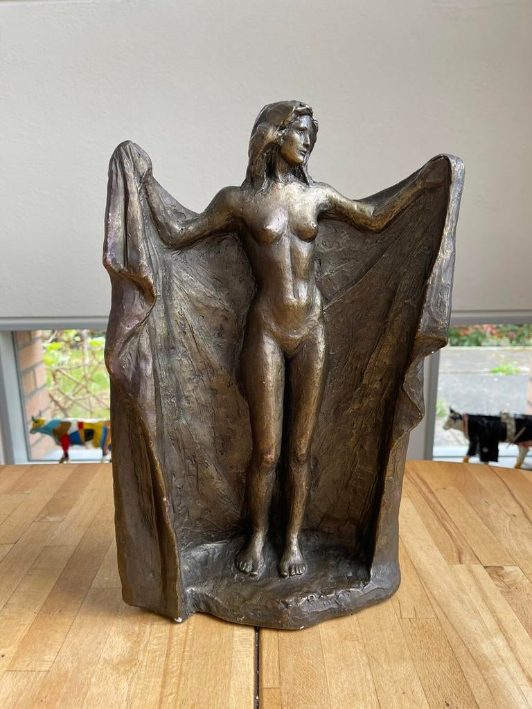 Sculptuur van JP Renard in Durastone, 37 cm, Antiek en Kunst, Ophalen of Verzenden, Steen of Keramiek, Scène, Beeld