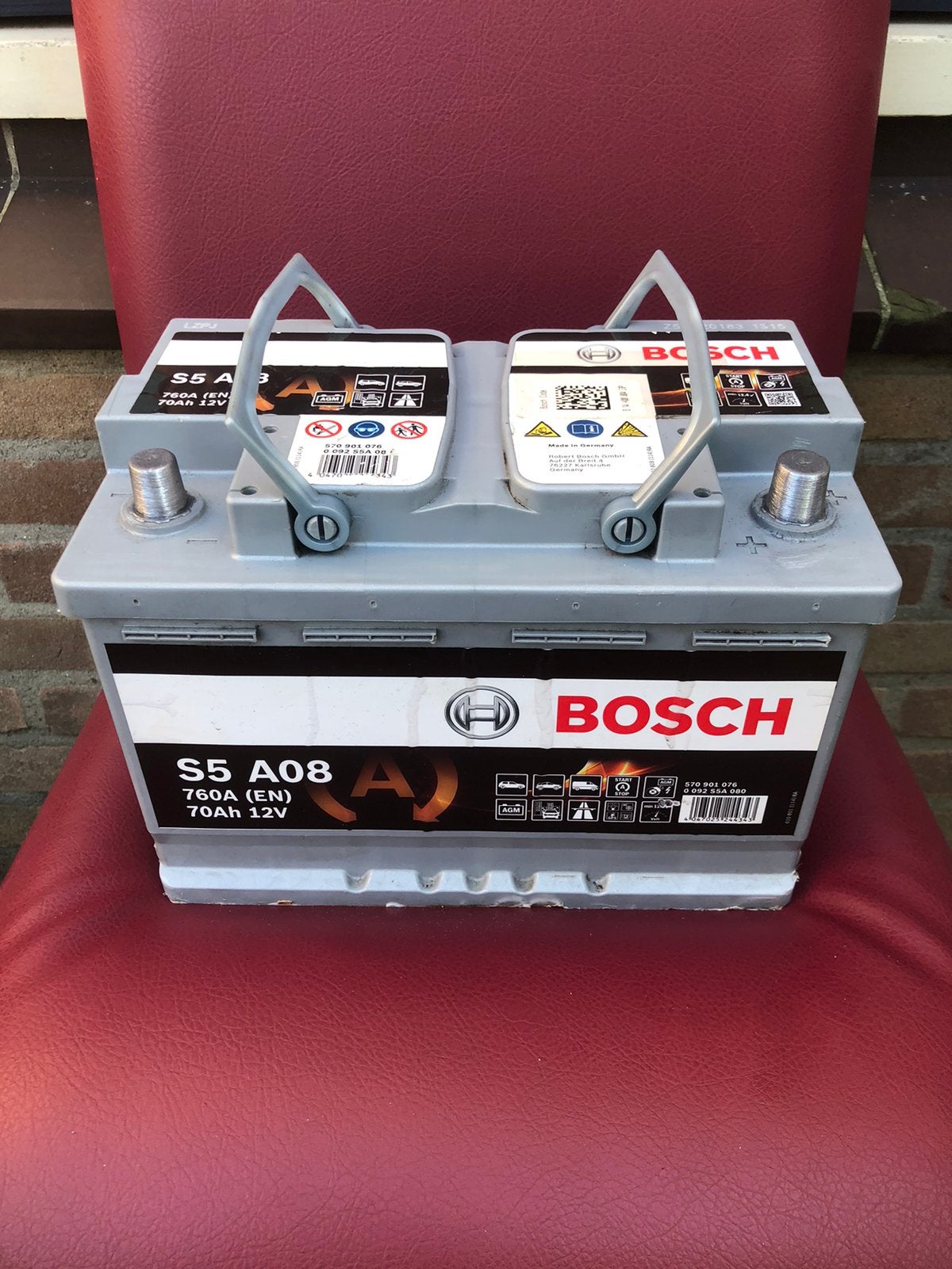 BOSCH AGM 70 amper 760 A((EN) auto start stop accu /batterij, Ophalen, Gebruikt