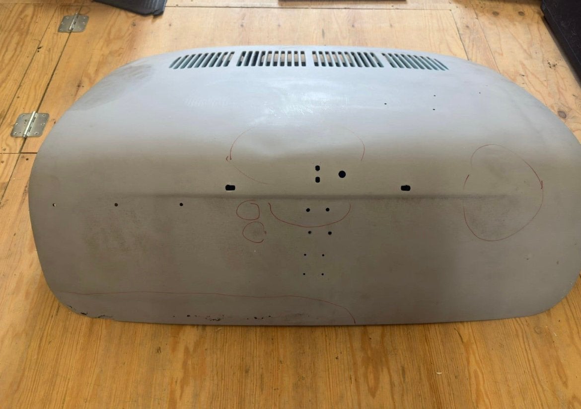Volkswagen karmann ghia motorklep, Ophalen, Gebruikt, Achterklep, Achter