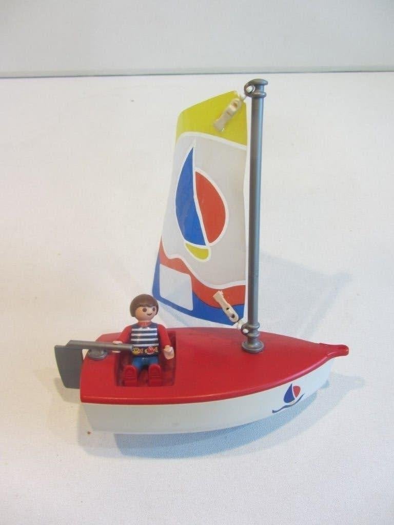 Playmobil Zeilboot met kind 7963, Ophalen of Verzenden, Gebruikt, Losse onderdelen