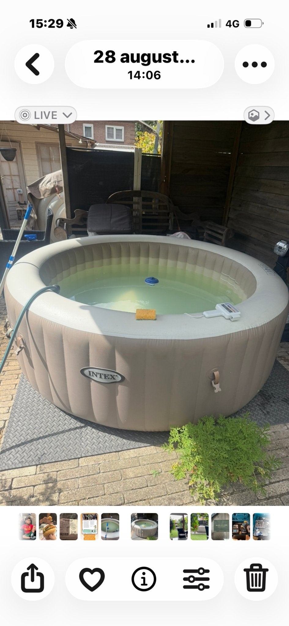 Intex Opblaasbare Jacuzzi - Zo goed als nieuw, Ophalen, Zo goed als nieuw, Filter, Opblaasbaar
