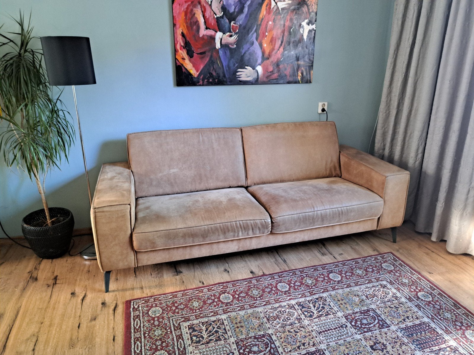 Mooie 3-zits bank, Ophalen, Gebruikt, Driepersoons, 75 tot 100 cm