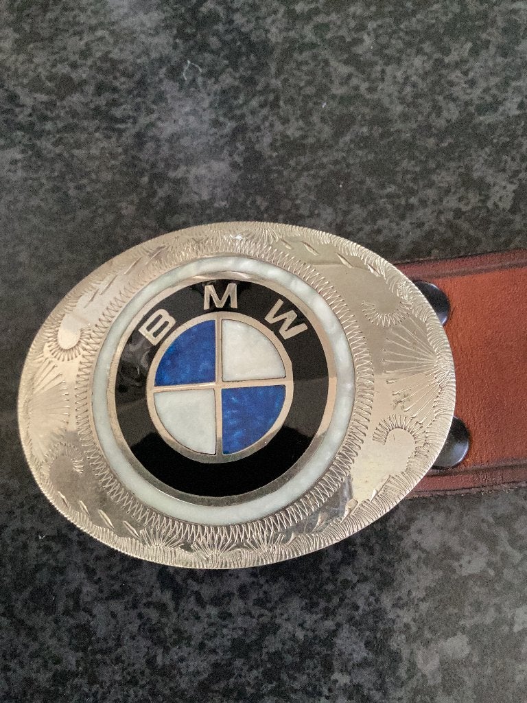 Leren BMW riem, Ophalen, Echt leder, Nieuw, Tailleriem