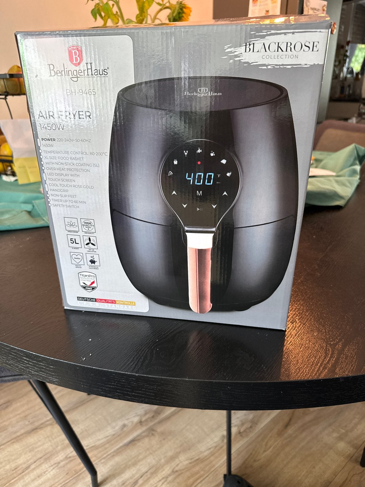 Berlinger Haus Airfryer 1450W - Zo goed als nieuw, Ophalen, Zo goed als nieuw, Airfryer, 1500 gram of meer