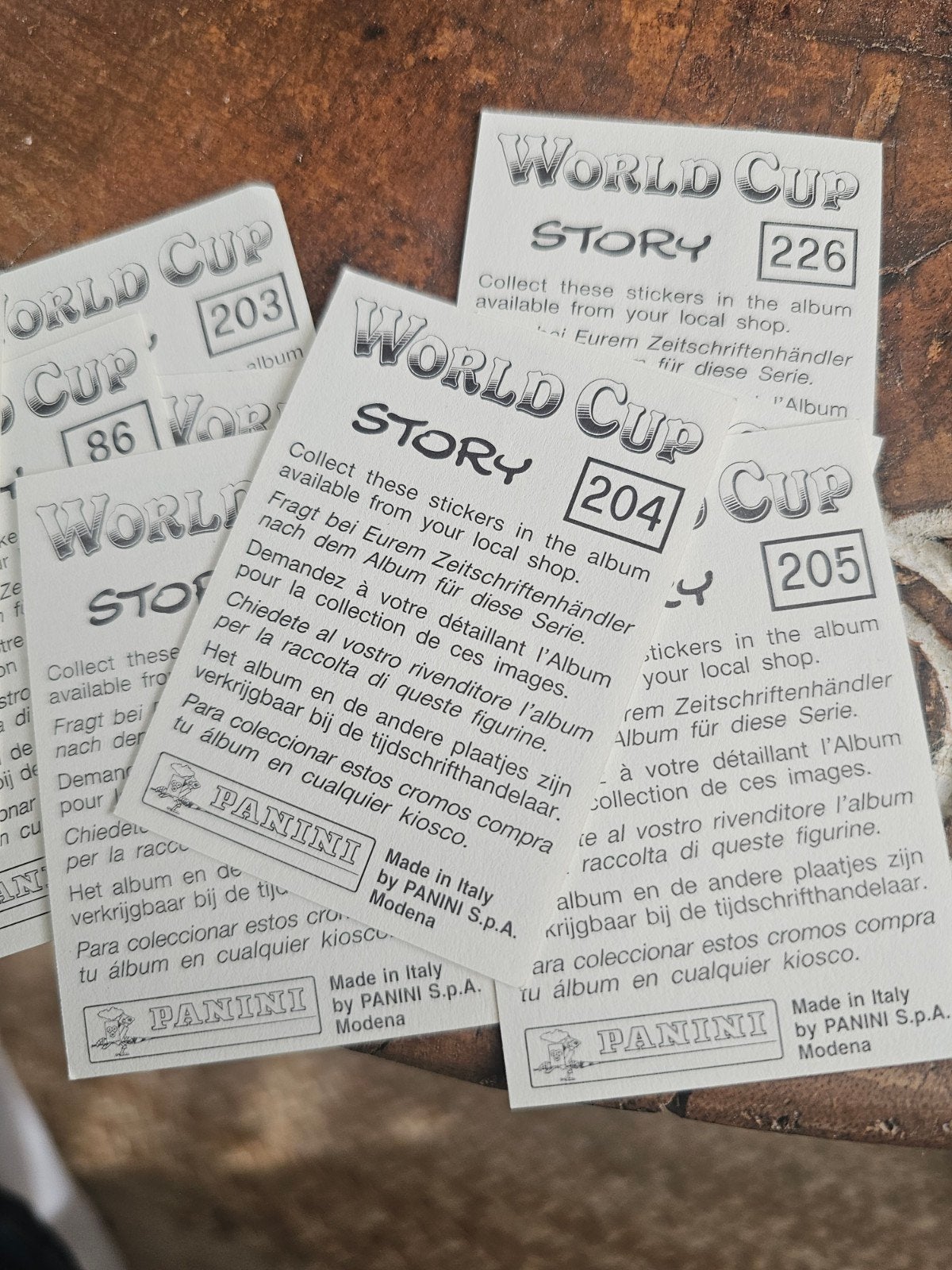 Panini World Cup Story (1998), Ophalen of Verzenden, Zo goed als nieuw, Buitenlandse clubs, Poster, Plaatje of Sticker
