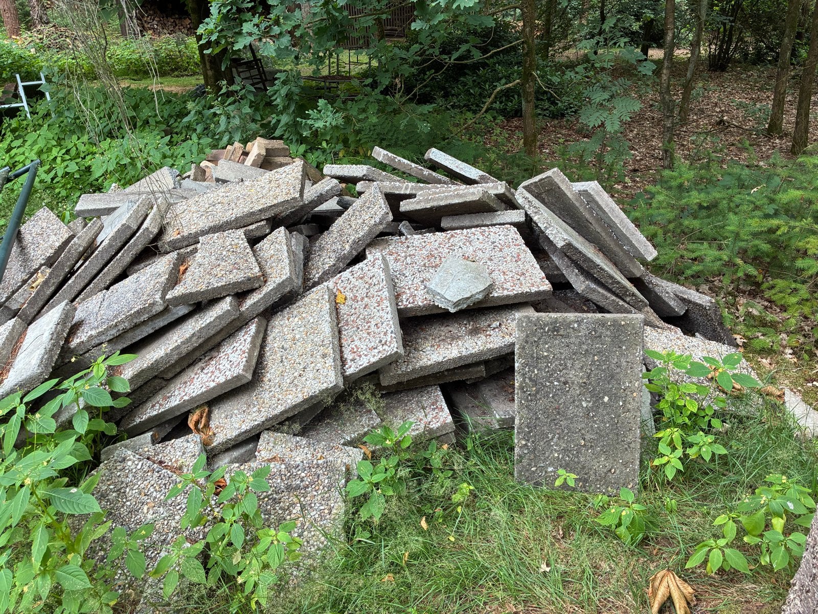 Grindtegels gratis ophalen, Tuin en Terras, Tegels en Klinkers, Ophalen, Gebruikt, Beton, Terrastegels