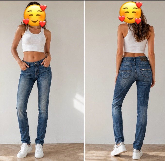 Diesel Livy Slim Jeans – W24 L32, Ophalen of Verzenden, Zo goed als nieuw, Blauw, Overige jeansmaten