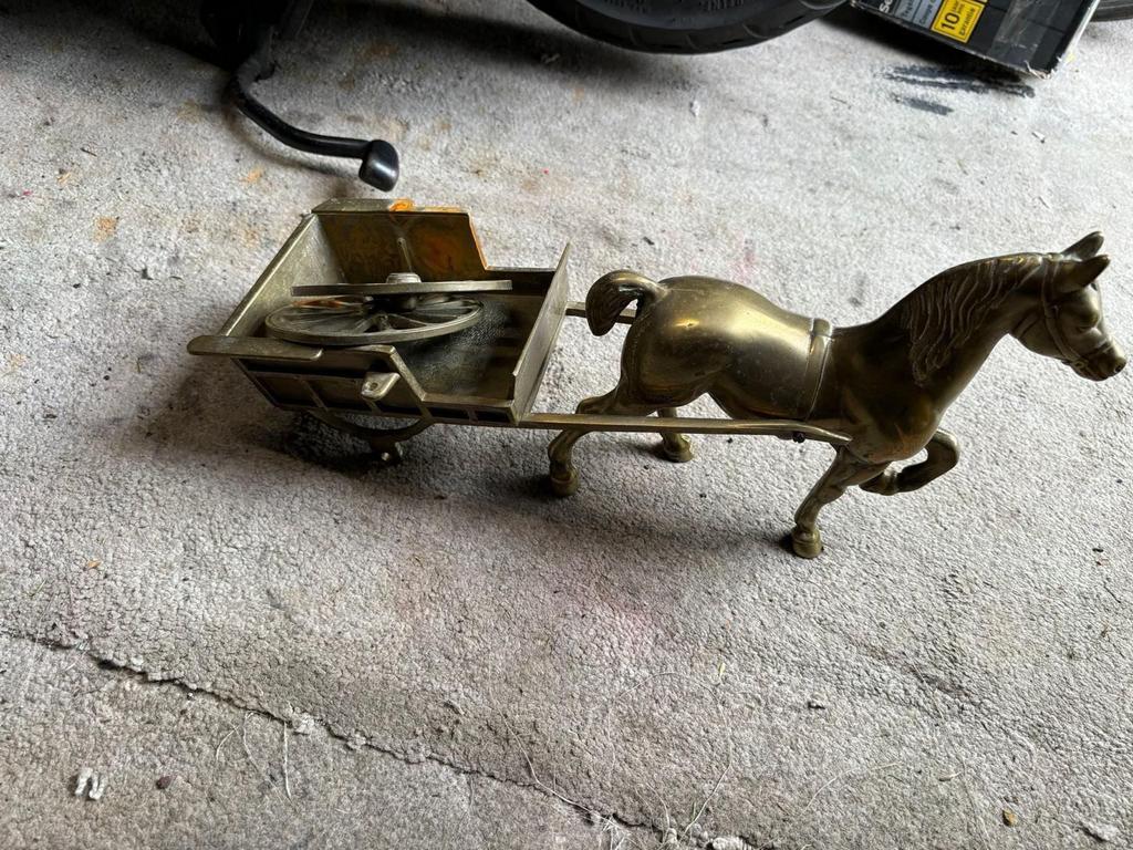 Paard met hooiwagen, Ophalen of Verzenden