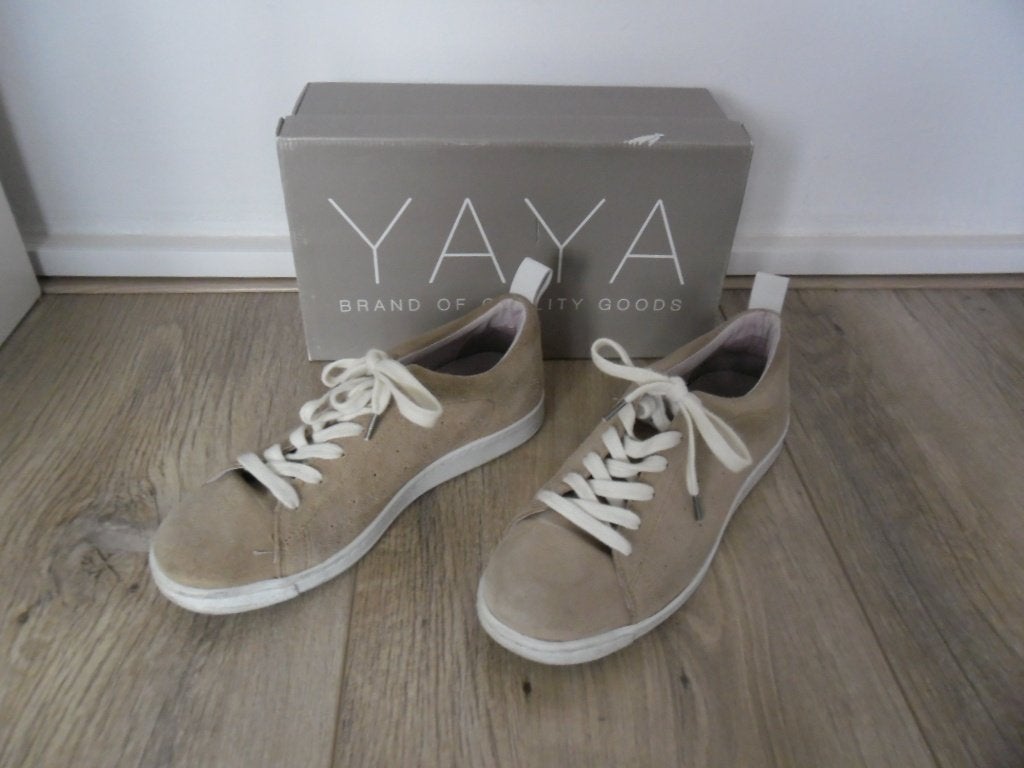 Yaya Beige Sneakers Met Veters Maat 40, Kleding | Dames, Beige, Ophalen of Verzenden, Sneakers of Gympen, Yaya