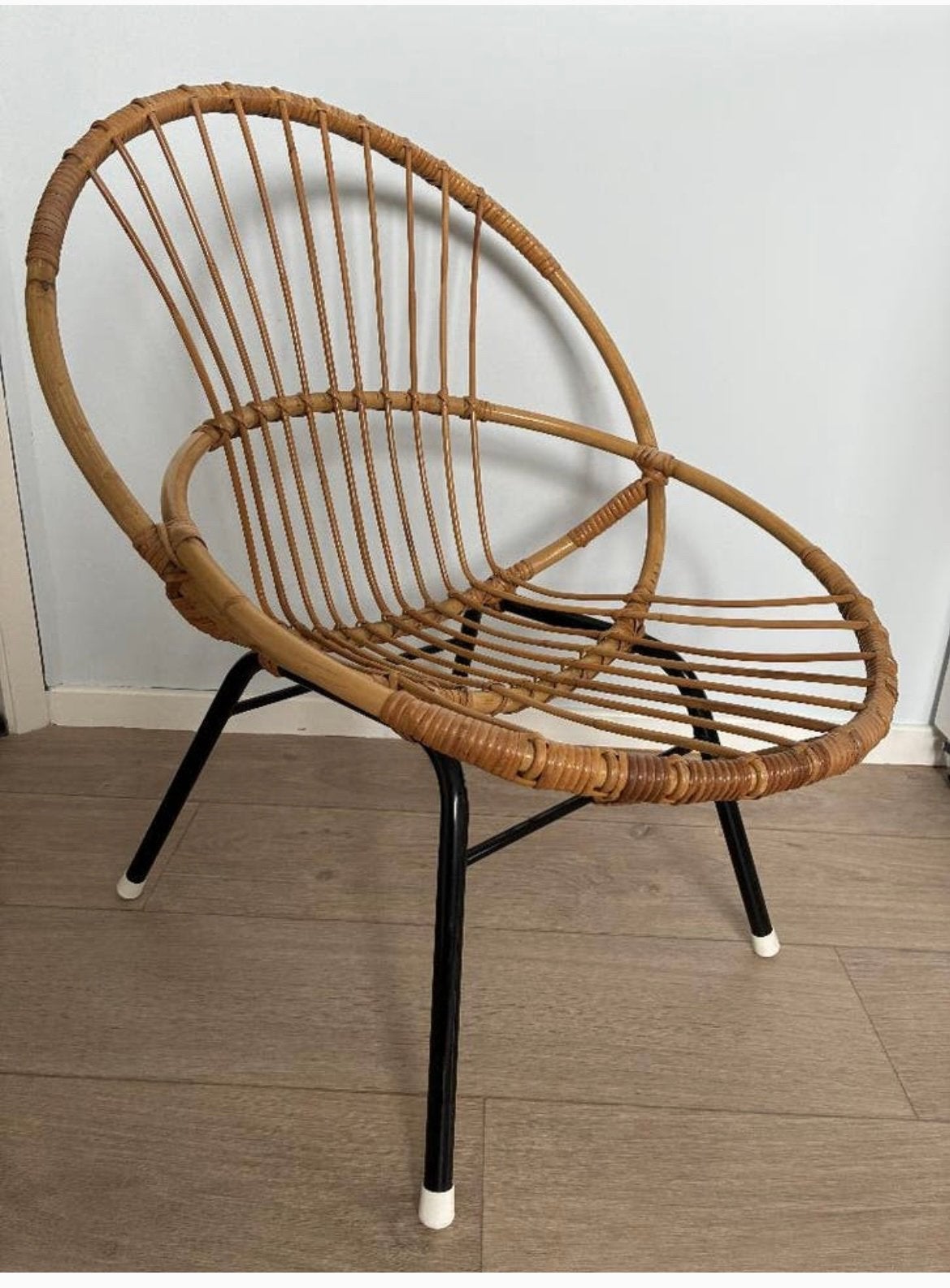 Vintage rotan stoel Rohe Nordwolde, Ophalen, Zo goed als nieuw