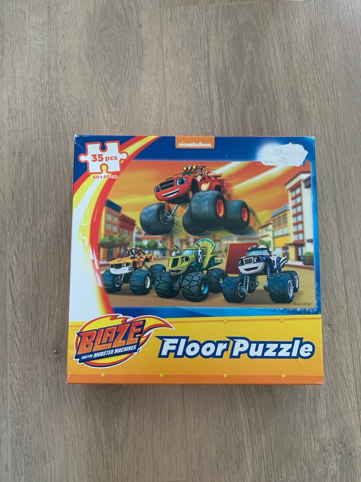 Blaze and the Monster Machines Vloerpuzzel 35 stukjes, Ophalen of Verzenden, 10 tot 50 stukjes, Gebruikt, 2 tot 4 jaar