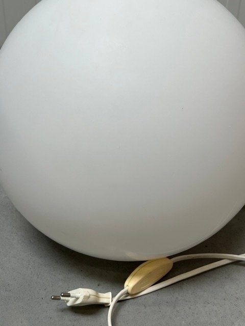ILU Design tafellamp bollamp modern wit glas, Met schakelaar, Wit, Overige merken, Gebruikt