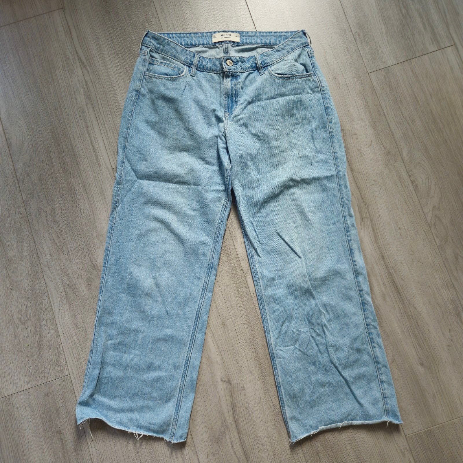 Kastopruiming: Hollister Low-Rise Baggy Jeans, Ophalen of Verzenden, Blauw, W33 - W36 (confectie 42/44)