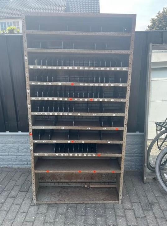 Vakkenkast Metaal 100x200x30 Stellingkast Legbordkast, Ophalen, Gebruikt