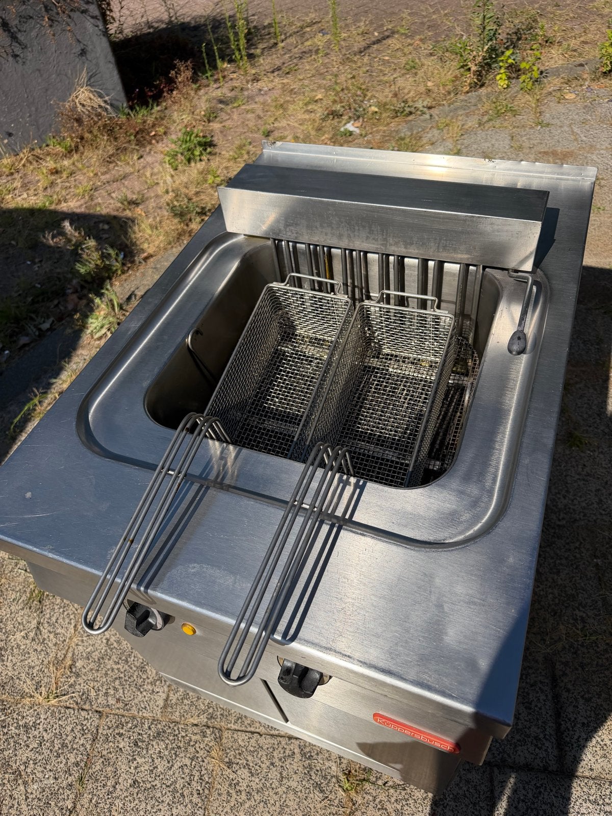 Professionele KUPPERSBUSCH Friteuse - RVS, 400V, 4 liter of meer, Ophalen of Verzenden, Gebruikt, Uitneembare binnenpan