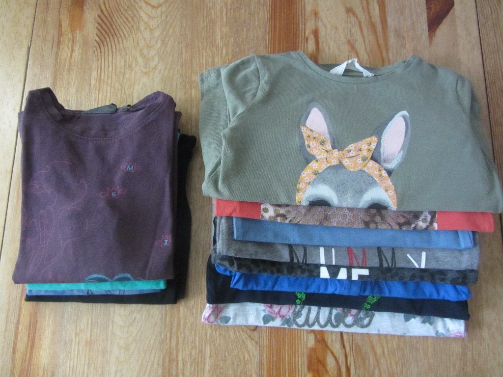 Shirtjes met lange mouw maat 98-104, Ophalen of Verzenden, Gebruikt, Meisje, Shirt of Longsleeve