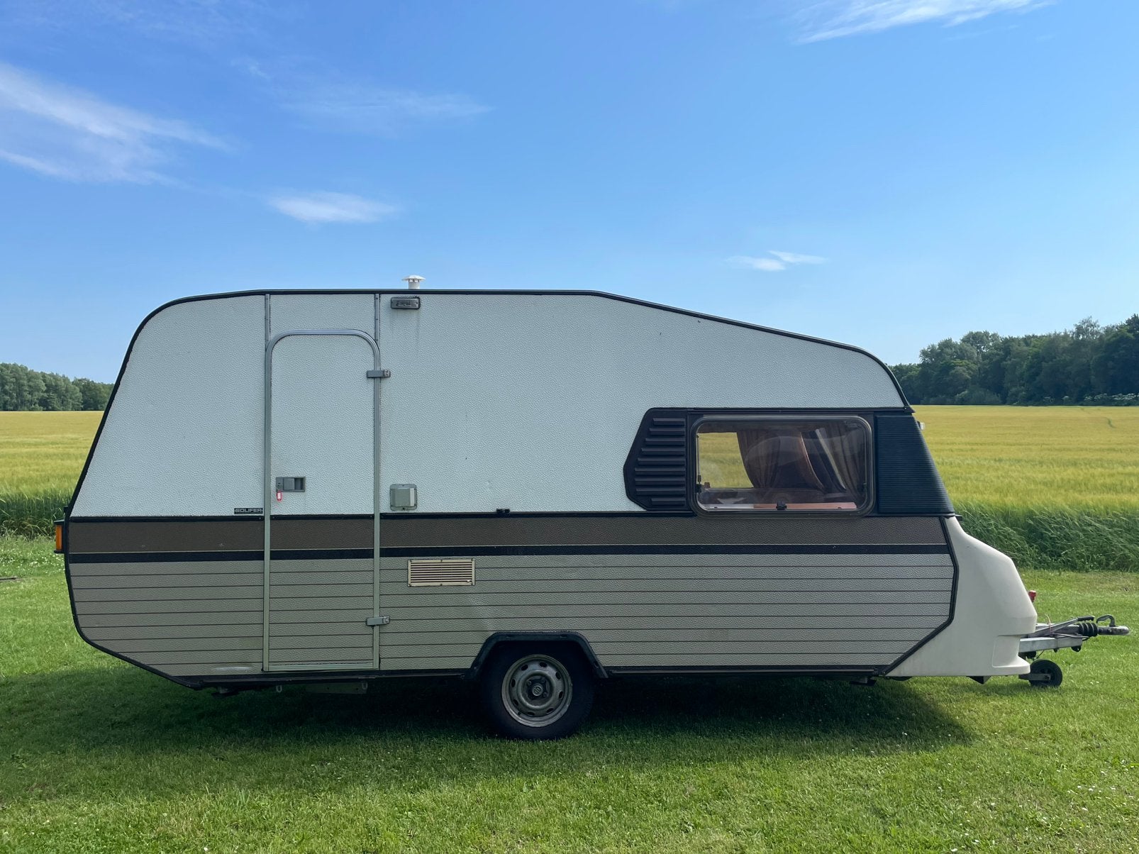 Solifer Artic 450 caravan 1984 stapelbed, Caravans en Kamperen, Standaardzit, Solifer, Particulier, Luifel