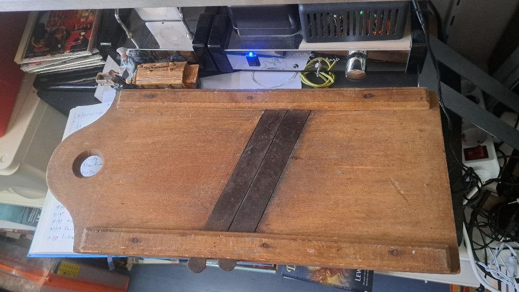 oude houten kool/groente snijplank (Z270-142), Ophalen of Verzenden