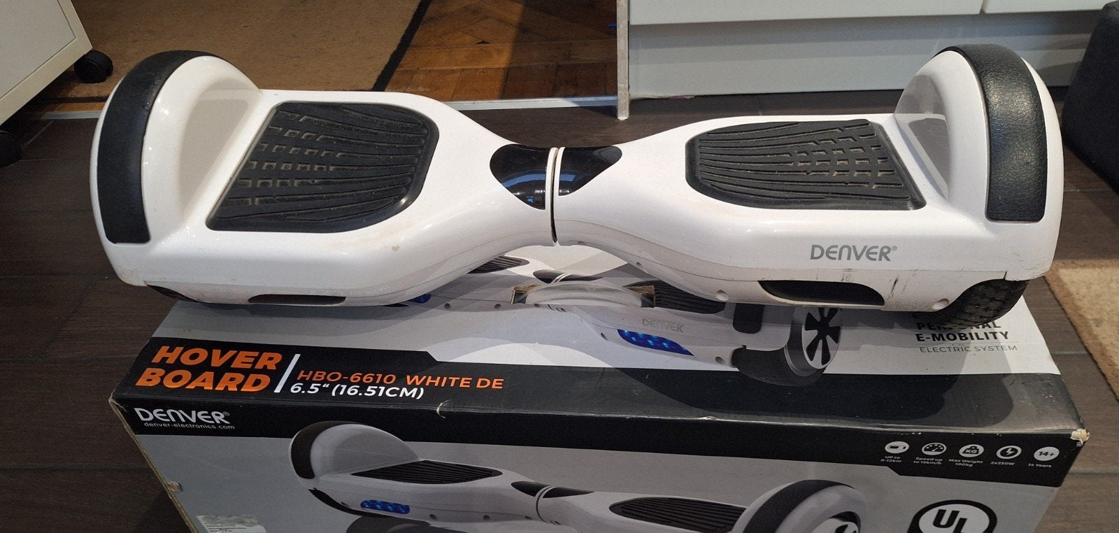 Denver Hoverboard HBO-6610 Wit - Inclusief Oplader, Ophalen, Gebruikt, Jongen of Meisje