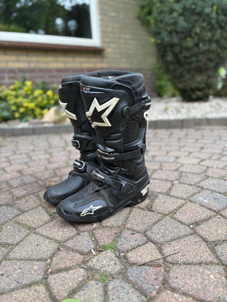 Alpinestars Tech 10 Motorcrosslaarzen Zwart maat 44,5, Motoren, Kleding | Motorkleding, Ophalen, Tweedehands, Heren, Laarzen