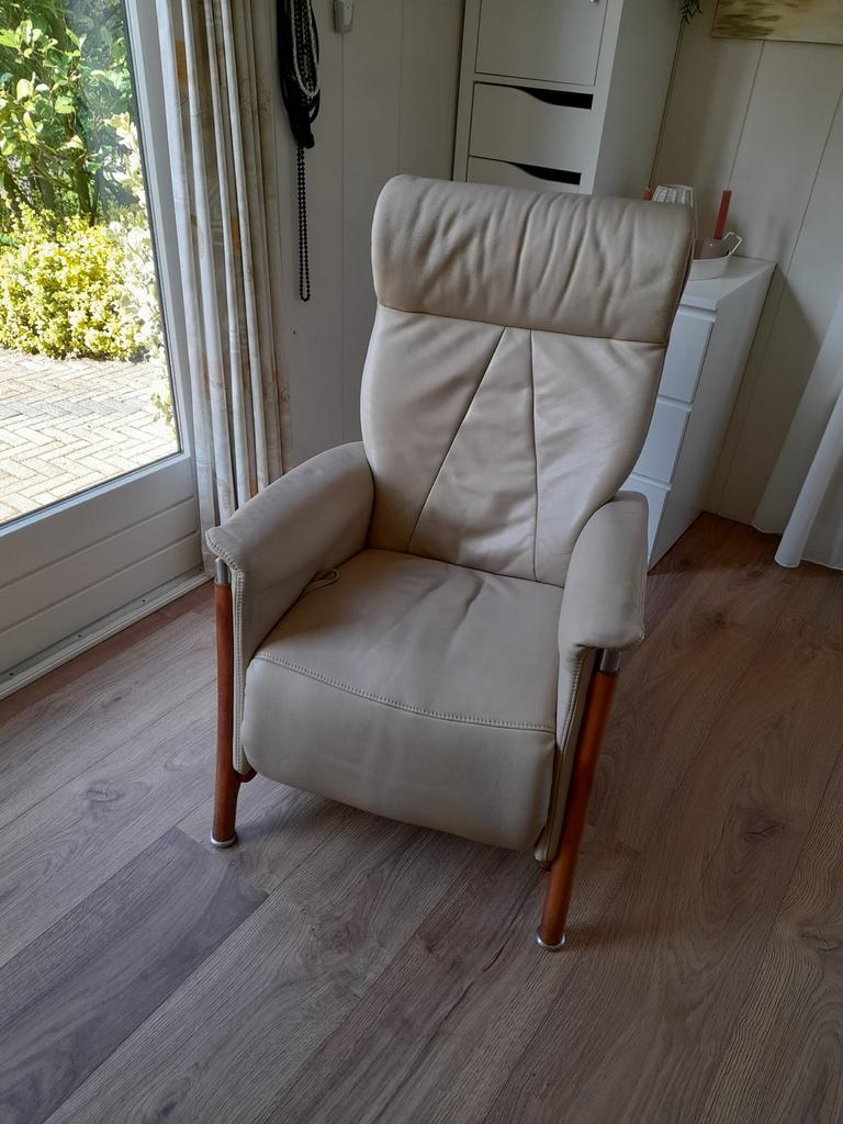 Relax stoel, Gebruikt, Overige kleuren, Leer, Ophalen of Verzenden