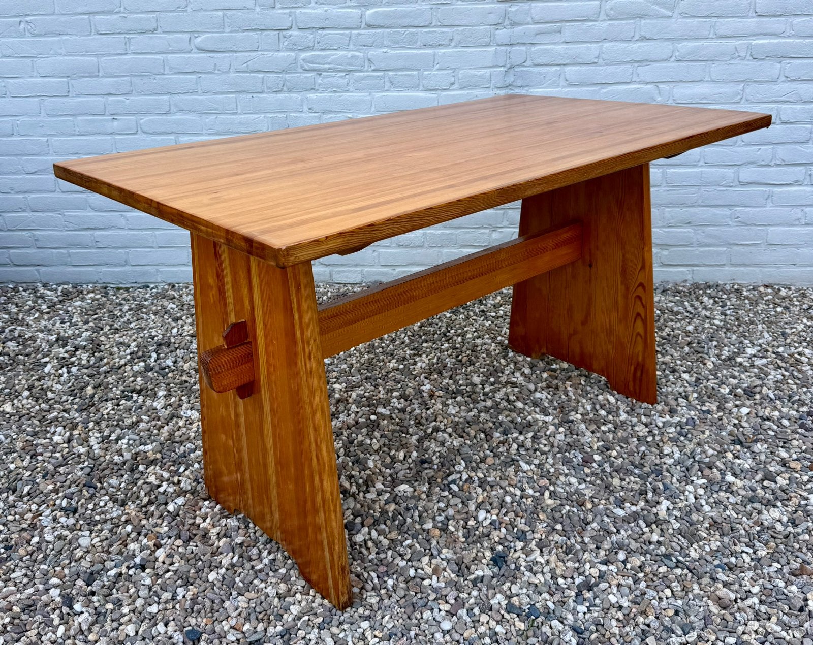 Vintage Zweedse tafel in Solid Pine door Carl Malmsten, Ophalen