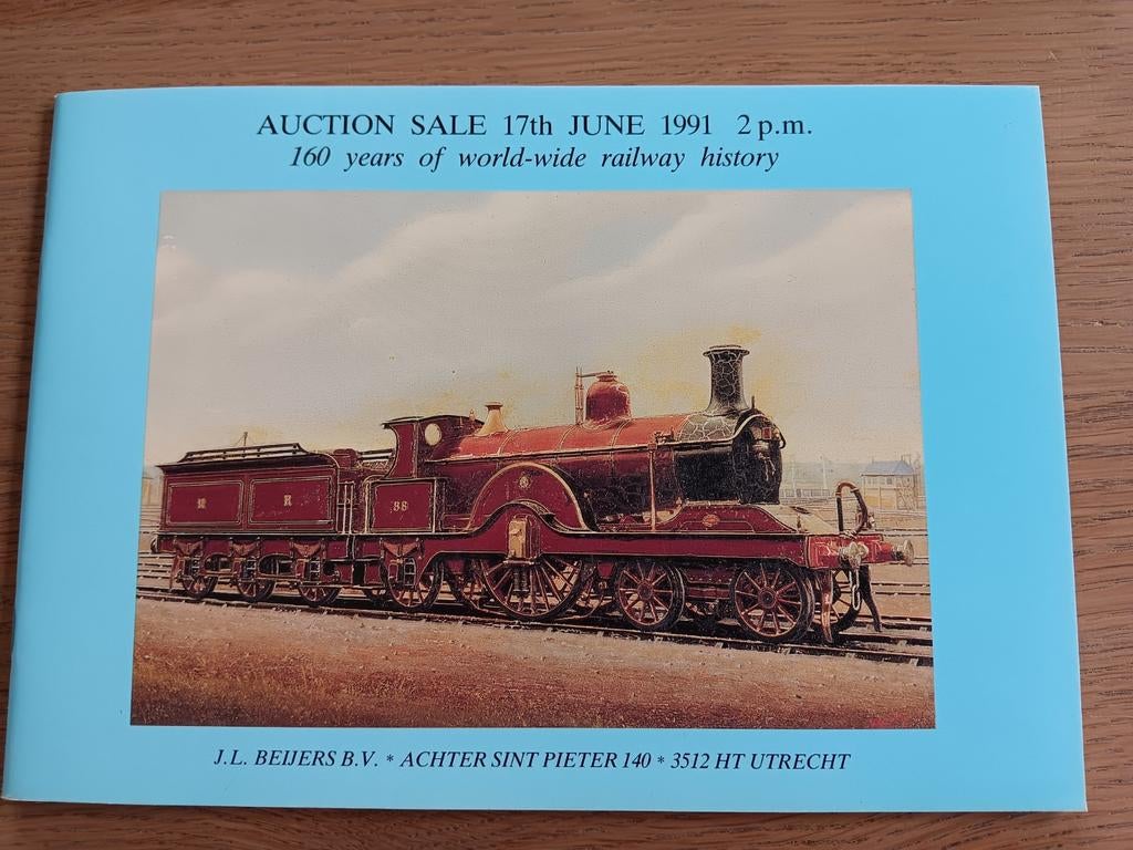Beijers veilinggids - Railway History - collectie J. Quanjer, Verzamelen, Ophalen of Verzenden, Trein