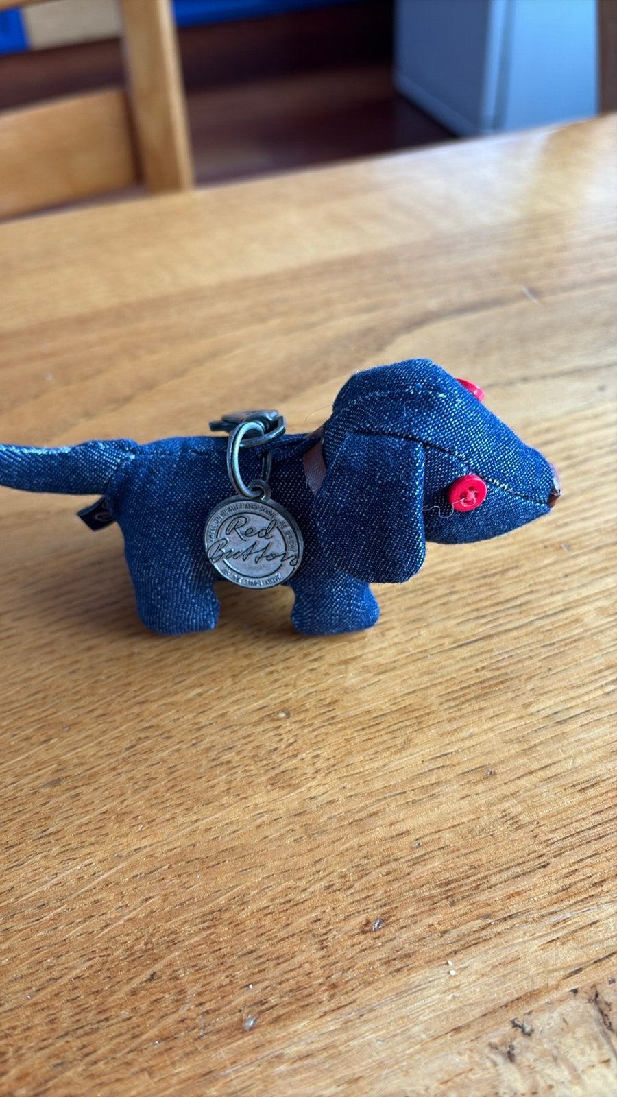 Red Button Jeans Teckel Sleutelhanger - Zo goed als nieuw, Ophalen of Verzenden, Zo goed als nieuw, Dier of Natuur