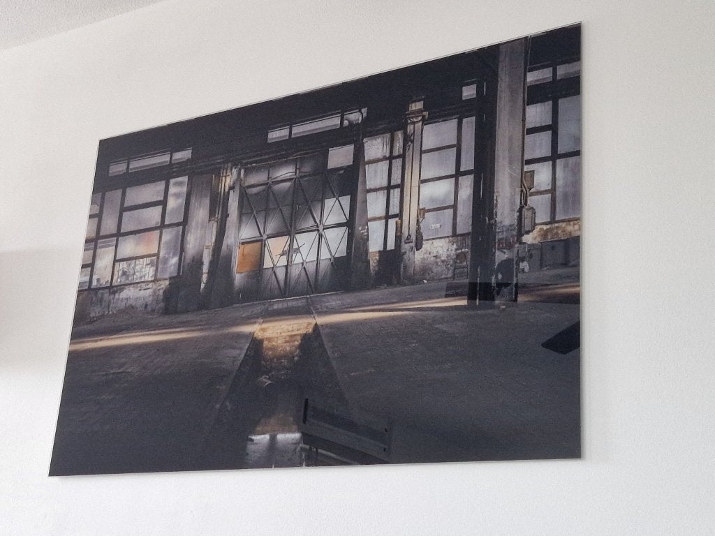Foto op glas, Huis en Inrichting, Woonaccessoires | Schilderijen, Tekeningen en Foto's, Ophalen, Zo goed als nieuw, 100 tot 125 cm