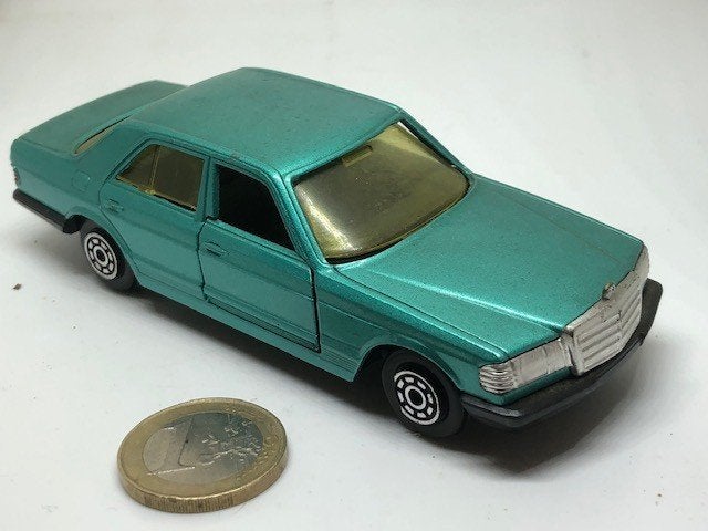 Mercedes 280 Zeegroen (W126), Norev, Hobby en Vrije tijd, Modelauto's | 1:43, Ophalen of Verzenden, Gebruikt, Auto, Norev