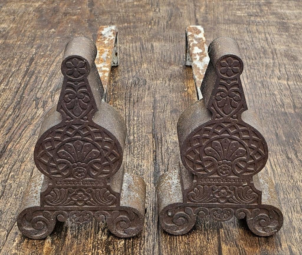 2 oude vuurbokken, Ophalen of Verzenden, Gebruikt